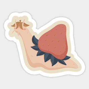 Strawberry Snail Sticker